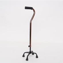 Adjustable Rubber metal anti-skid elderly cane walking stick