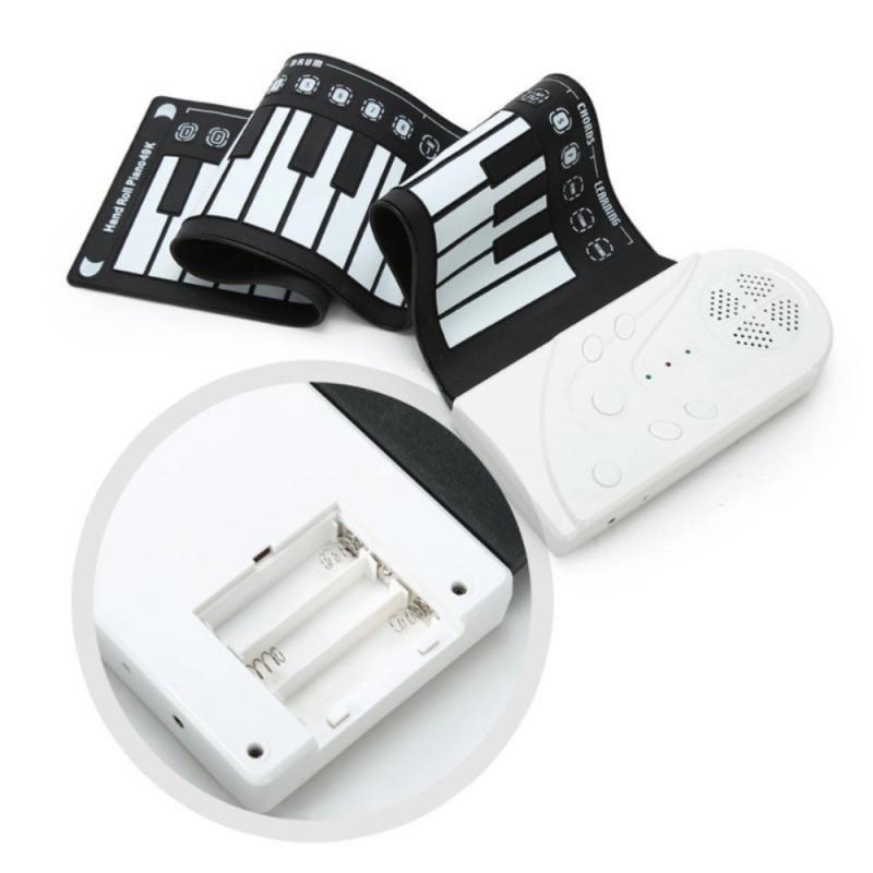 49keys Electronic Piano Foldable Electronic Organ Portable Keyboard Roll Flexible Fold Music Keyboard Electric Instrument Gift