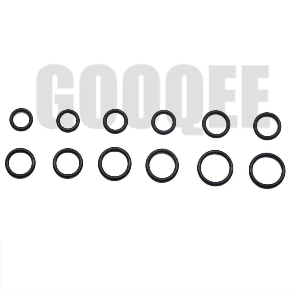 300Pcs/Set 12 SizesTap Washer Kit Holdtite Jumper Valves O Ring EC Body Washers Seals 9.19-17.88mm Black Oring