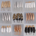 10pcs beautiful duck feathers & DIY plumas sewing accessories accessories gold plume feathers 10-15cm