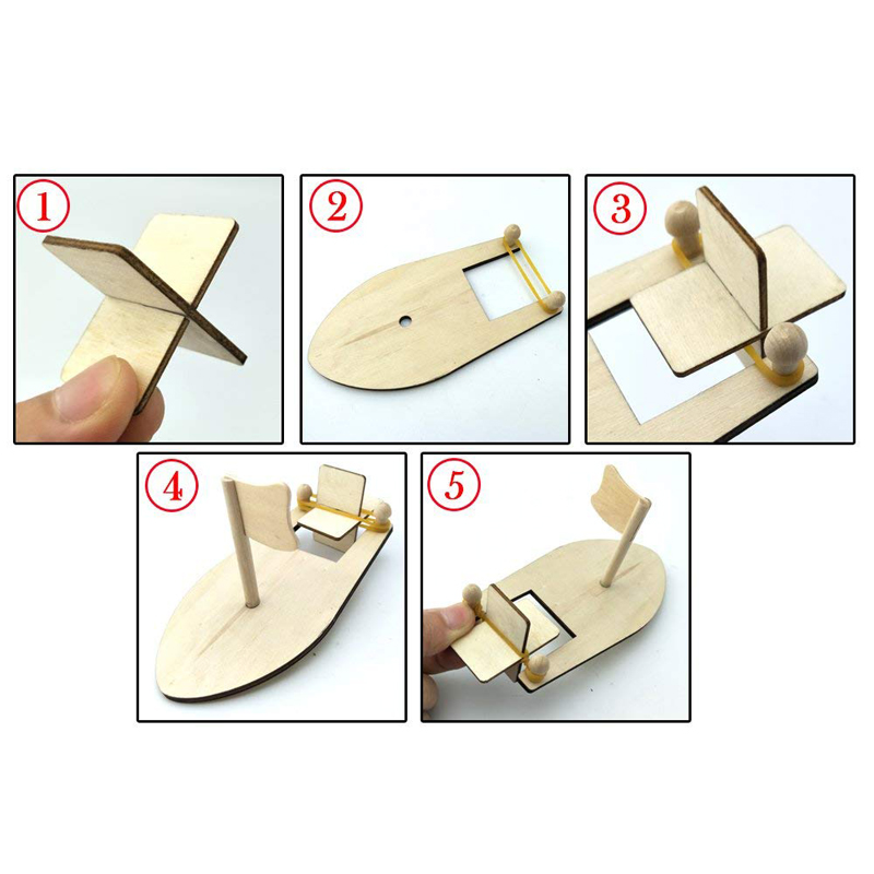 Ship Model Wooden Sailboat Assembling Model Building Kits Toys Sailing Children'S Coloring Diy Boats Kids Toys Brain Development