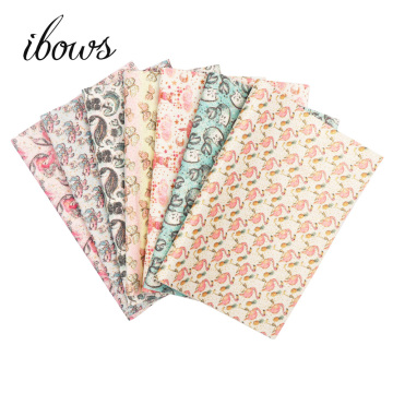 22CM*30CM Glitter Fabric Cute Flamingo Pattern Pu DIY Patchwork For Sewing Bags Shoes Girls Hair Bows Material Handmade supplier