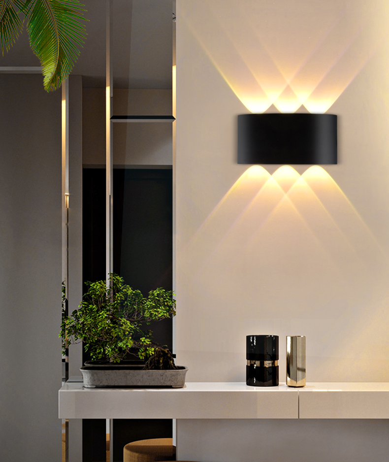 LED Wall Lamp Modern Light Fixture Indoor Wall Sconce Minimalist Stair Bedroom Bedside Living Room Home Hallway Lighting