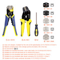 KKmoon Professional Wire Crimpers Terminals Pliers Kit Multifunctional Engineering Ratcheting Terminal Crimping Pliers