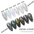 KODI 8ml Professional Platinum Glitter Led Soak Off Nail Gel Lacquer Shiny Sequins Decorations UV Gel Varnish Painting Flowers