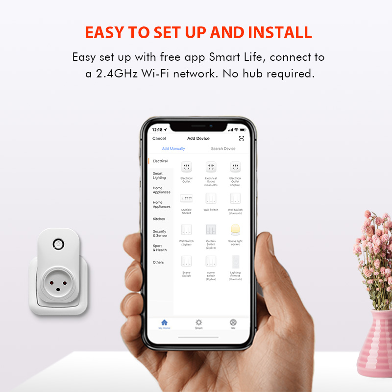 Tuya Smart Life Wifi Socket Israel Type 16A Plug App Remot Control Voice Control with Google Home Alexa Echo Timer the Devices