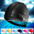 Outdoor indoor sports cap solid color polyester swimming cap sport cap