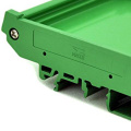 Holder Board Housing Durable Adapter Bracket DIN Rail Mount PCB PVC Module Green Carrier Practical