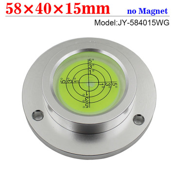 Matal shell Universal Circular Bubble Level Bullseye Spirit Level Bubble Measuring Instruments Protractor Tool