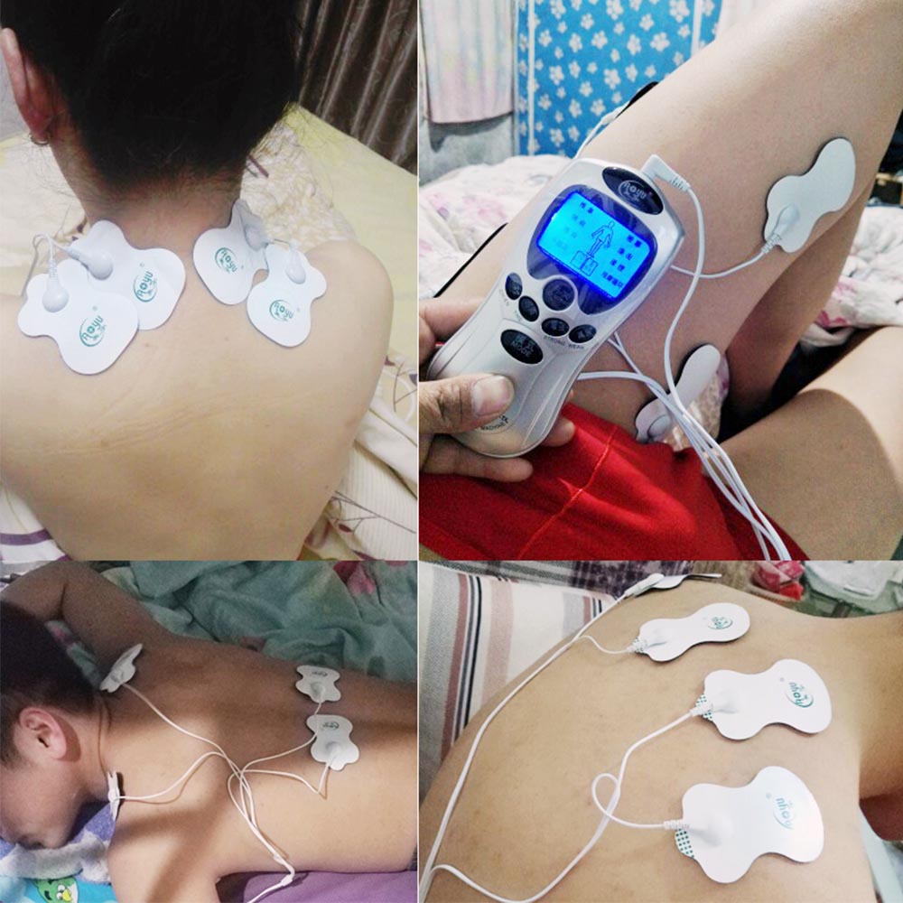 10 pads Healthy Massage Tens Electrode Pad For Electric Therapeutic Muscle Stimulator Acupuncture Apparatus Adhesive Therapy