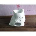 Owl Style White Ceramic Aroma Burner Essential Oil Lamp Candle Holder for Home Office Decoration Aromatherapy Furnace