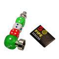 Dice Metal Pipe Rasta Tobacco/ Smoking Pipes Gift Mill Smoke Narguile Grinder Herb Random Delivery