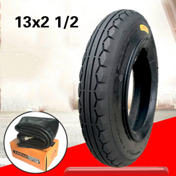 Good Quality 13x2 1/2 Inner and Outer Tyre 13 Inch Thickening Tire for Tipper, Trolley and Mining Truck Parts