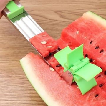 New Windmill Plastic Slicer with Watermelon Knife Form Used in Stainless Steel Tool of Watermelon Power-saving Cutting Machine