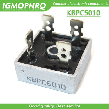 free shipping 1PCS KBPC5010 single-phase bridge rectifier bridge DIP 50A 1000V 100% new original