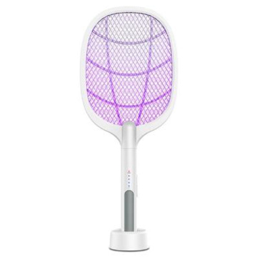 Portable Fly Mosquito Racket Mug Killer Household Electric Hand Held Bug Zapper Insect Fly Swatter Racket