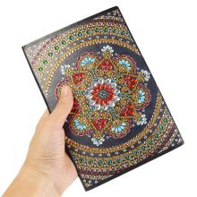 DIY Mandala Special Shaped Diamond Painting Notebook 50 Pages A5 Notebook for Student School Office Supplies