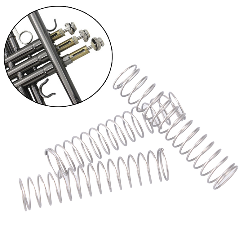 High Quality 3pcs Trumpet Piston Valve Spring Accessories Part Replacement Trumpet Spring Woodwind Instrument Parts