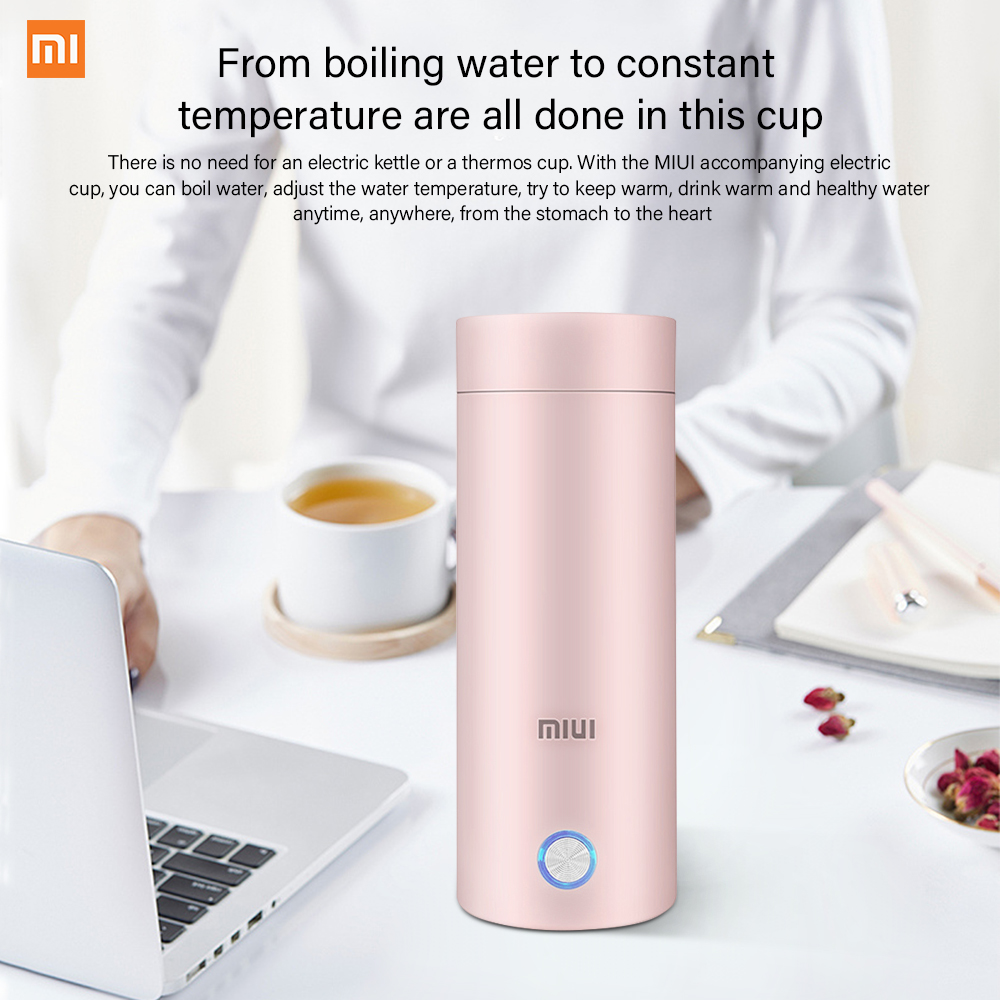 400ml Portable Electric KettlesThermal Cup Make tea Coffee Travel Boil water Keep warm Smart Water Kettle Kitchen Appliances