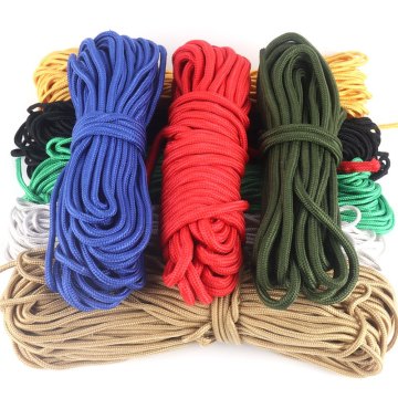 4mm~9mm Colorful Nylon Braided Rope Home Playground Safety Net Cord Sunshade Nets Fixing String Tent Rope