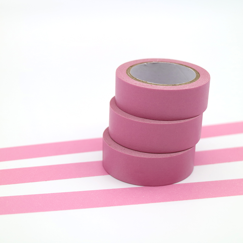 1 PCS Refreshing Kawaii Candy Rosy Color Washi Tape Pattern Masking Tape Decorative Scrapbooking DIY Office Adhesive Tape