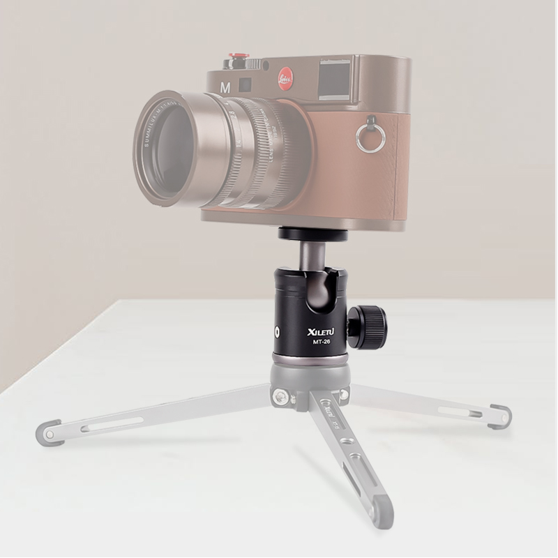 XILETU MT26 Aluminum Metal Mini 360 Degree Tripod Ball Head Panoramic Head W 1/4 Screw For DSLR GoPro