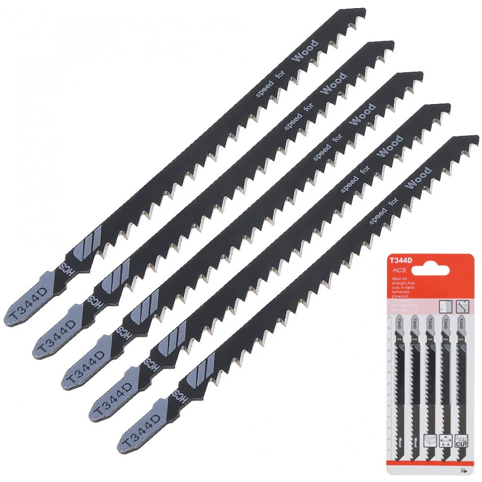 5 Pcs/lot 130mm T344D Jigsaw Blades Cutting for Wood PVC Fibreboard Saw Blade / Plastic Cutting