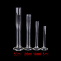 5ml Graduated Glass Measuring Cylinder Chemistry Laboratory Measure New