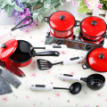13Pcs/Lot Children Pretend Play Kitchen Toys Cooking Utensils Mini Kids Play House Food Dish Cookware Pots Pan Doll House