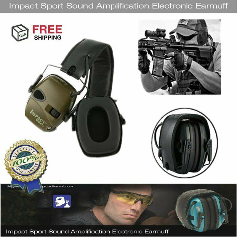 Anti-Noise Impact Ear Protector Hearing Protection Headset Electronic Shooting Earmuff Foldable Hunting Noise Reducer