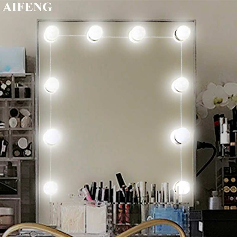 AIFENG 8W Makeup Mirror Led Light G50 Vanity Light Bulb For Dressing Table Lamps USB Powered Dimmable Vanity Light Natural White