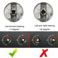 4 PCS Zinc Alloy Gas Stove Cooker Knobs Adaptors Oven Switch Cooking Surface Control Locks Cookware Parts Kitchen Gadget 6mm/8mm