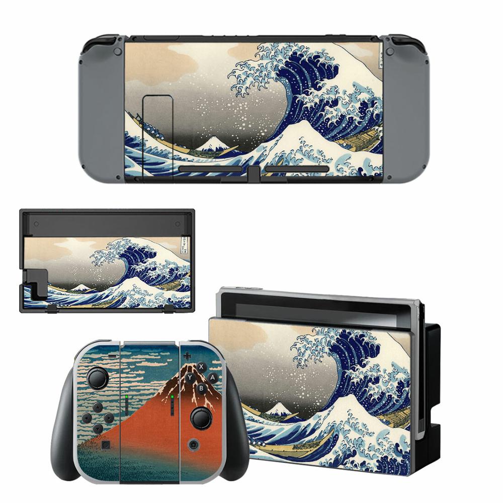 Great Wave Nintendo Switch Skin Sticker NintendoSwitch stickers skins for Nintend Switch Console Joy-Con Controller