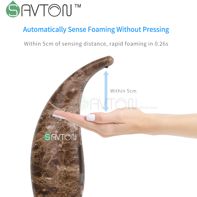 SAVTON Liquid Intelligent Soap Dispenser Induction Automatic Handwashing Fluid Machine For Kitchen Bathroom Smart Soap Dispenser