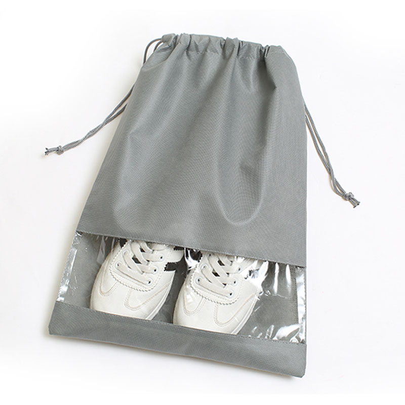Portable Shoe bags for travel Organizer Gym Shoe Storage Bag Drawstring Non-Woven Dustproof Cover for Shoes