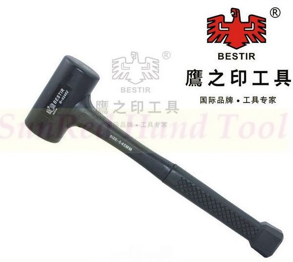 BESTIR taiwan made excellent quality 283mmL 35mm construction tools rubber hammer,NO.02401 wholesale freeship