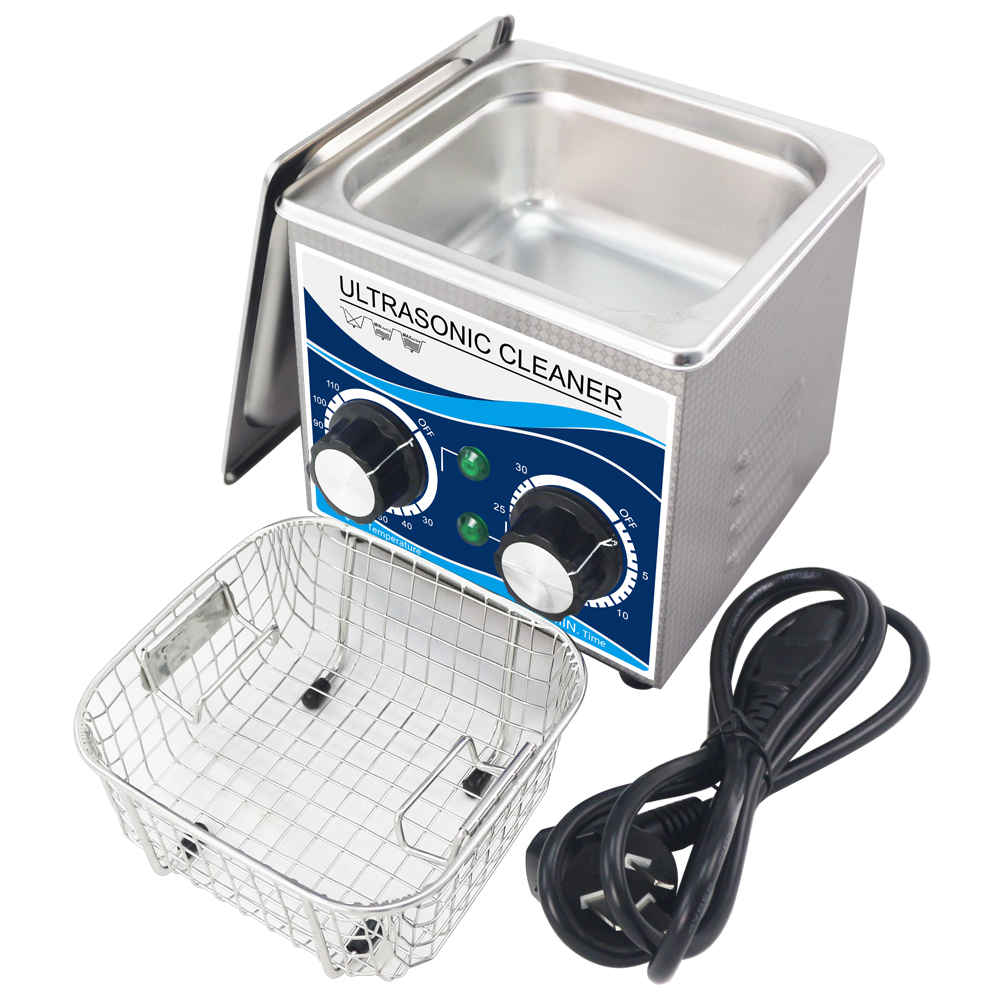 120W Ultrasonic Cleaner 1.3L Bath 0~30mins Timer with Heater Ultrasound for Watches Glasses Jewelry Home Parts