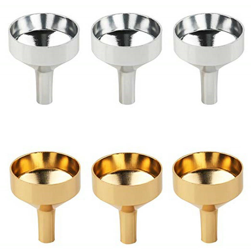 1Pcs Aluminum Funnels Mini Kitchen Funnels Small Mouth Funnels For Filling Salt Pepper Herbs Oils Liquid Kitchen Specialty Tool