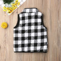 2019 Baby Autumn Winter Clothing Toddler Kids Baby Girl Plaid Vest Outwear Zipper Coat Waistcoat Warm Jacket Pocket Tops 1-6T