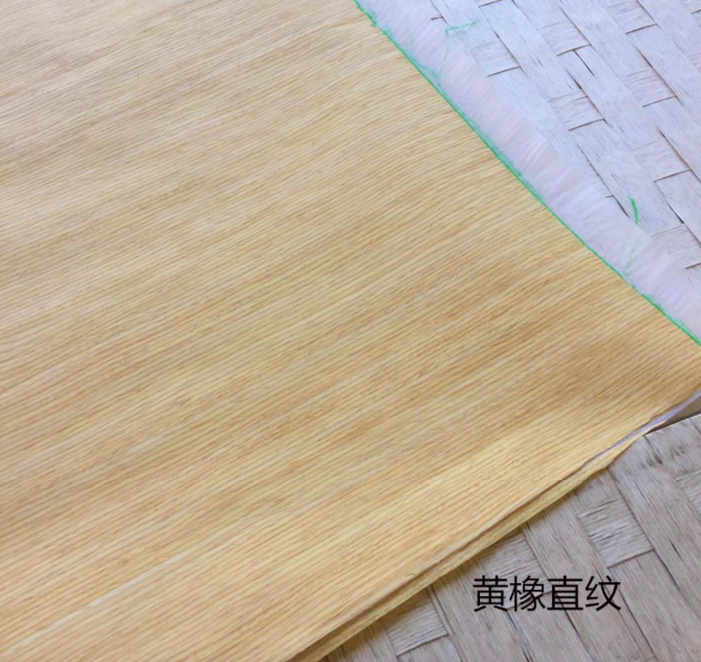 Width:62cm L:2.5Meters Thickness:0.25mm Technology Straight Grain Yellow Oak Bark Veneer