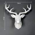 3D Deer Sculpture Home Decor 50x49x20cm Wall Hanging Statue Decoration Accessories Living Room Elk Abstract Sculpture Christmas