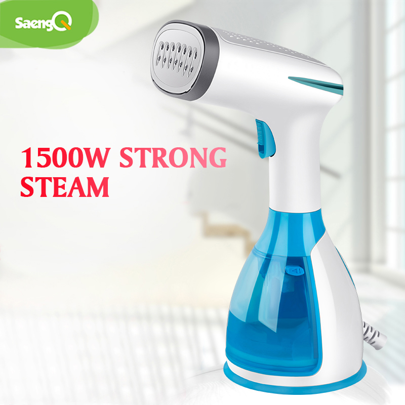 saengQ Steam Iron Garment Steamer Handheld Fabric 1500W Travel Vertical 280ml Mini Portable Home Travelling For Clothes Ironing