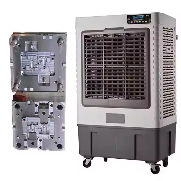 6mould injection plastic fan air cooler cover shell