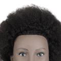 100% Real Human Hair Afro Training Head Hairdressing Practice Mannequin and Clamp Head Dolls for Hairdressers Maniquin Head