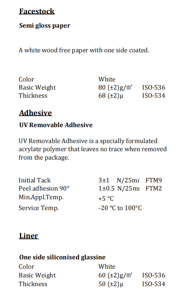 semi gloss removable