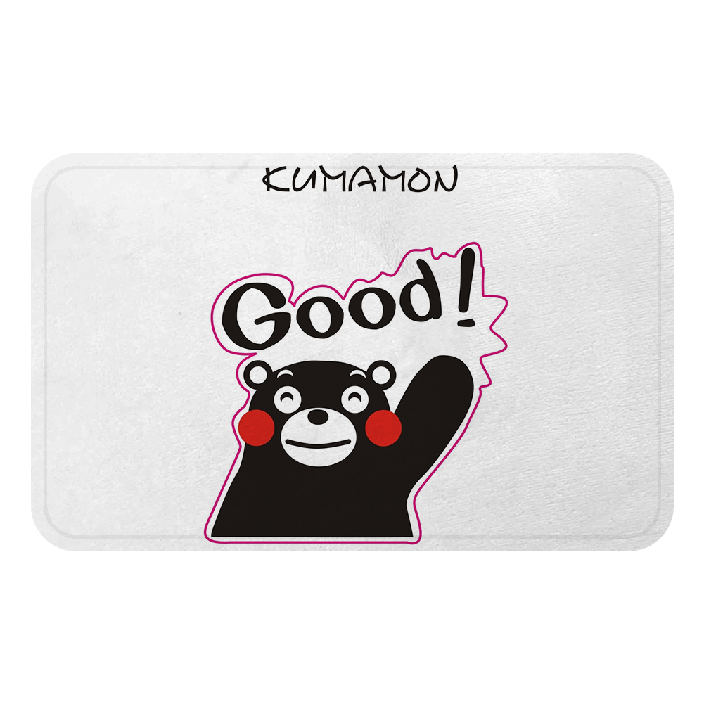 Kumamon Japan Bear Happy Ambassador Mat Bath Carpet Decorative Anti-Slip Mats Room Car Floor Bar Rugs Door Home Decor Gift