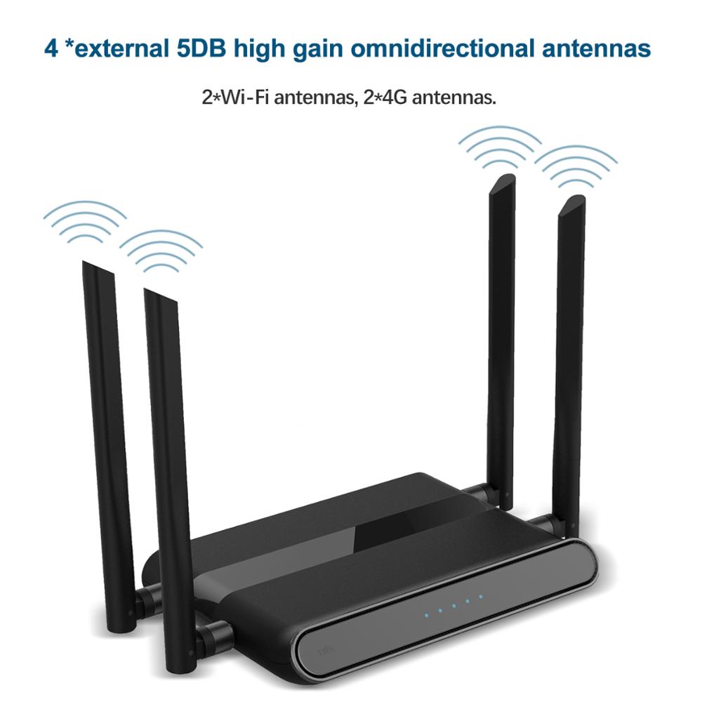 4G Wi-Fi router 4Port Router with SIM card USB WAP2 802.11n/b/g 300Mbps 2.4G router LAN WAN 10/100M PCI-E router wireless