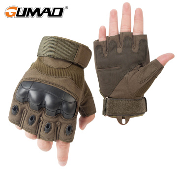 Outdoor Tactical Gloves Military Armed Combat Paintball Airsoft Hiking Hunting Cycling Riding Shooting Knuckle Half Finger Glove