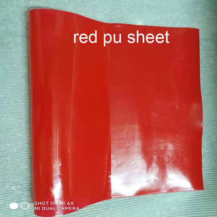 1mm - 6mm thickness red pu sheet Polyurethane board PU plate