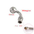 AN3 10mm Stainless Steel Banjo Eye Brake PTFE Hose Fitting/Hose Ends Adapter For Car Auto Motorcycle 0 Degree/28 Degree/90Degree